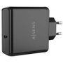 Aisens Cargador de Pared USB-C 60W PD3.0 QC3.0 Negro ASCH-1PD60-BK